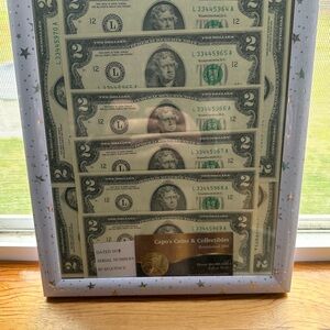 Authentic 2 Dollar Bills